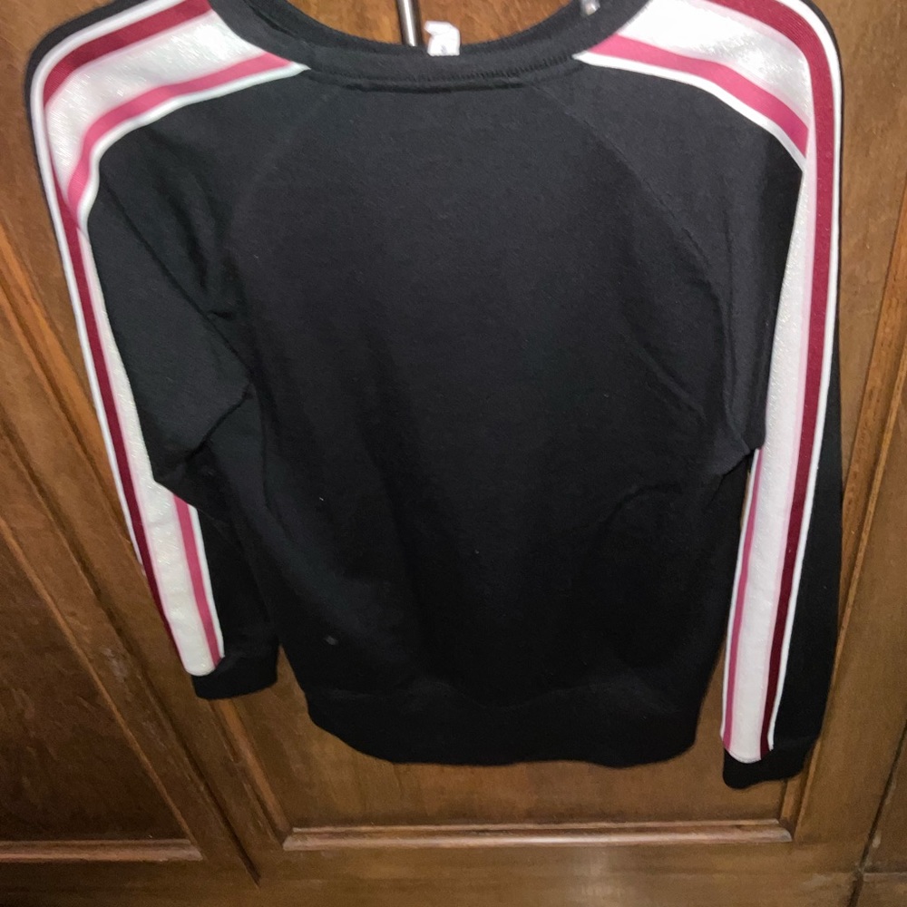 Black Pink and White Sweater